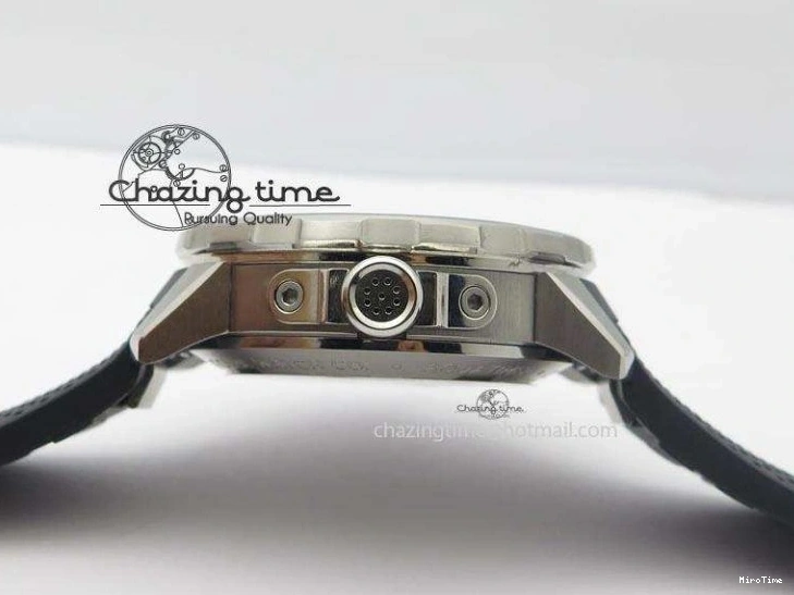 MIROTIME 0225 Aquatimer Chrono IW376803 V6F 1:1 Best Edition Black Dial On Rubber Strap A Stretchable 7280